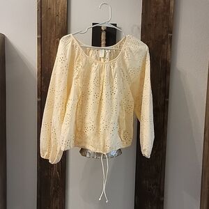 Womens Joie eyelet top